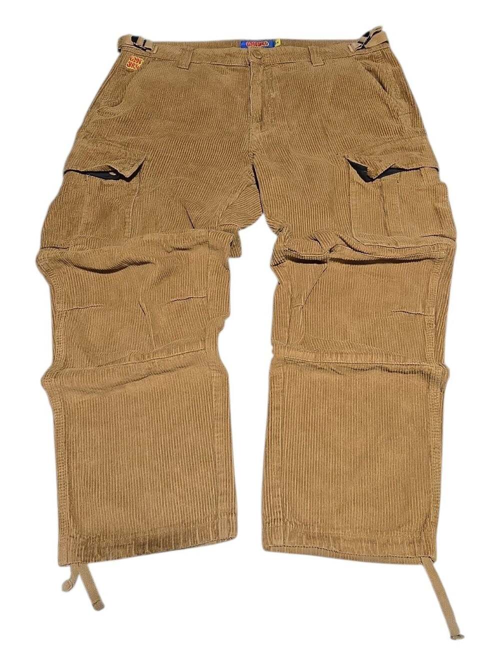 Empyre Skate Tobacco Corduroy Cargo Pants, Size 34, Tan/Brown